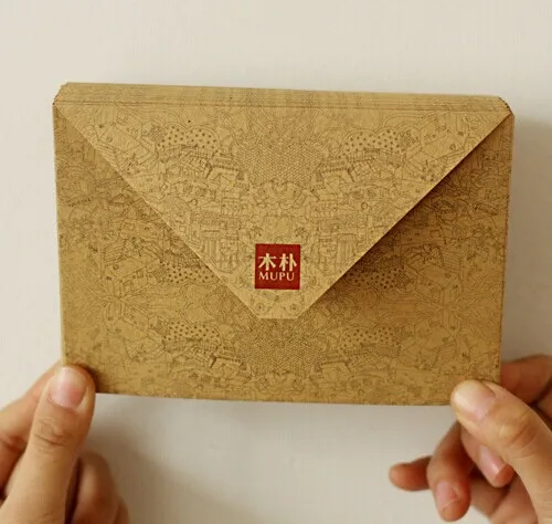 Unipapel Lot De 100 Enveloppes Kraft 120x170mm Avec Bande Autocollante - Papier Vergé FSC