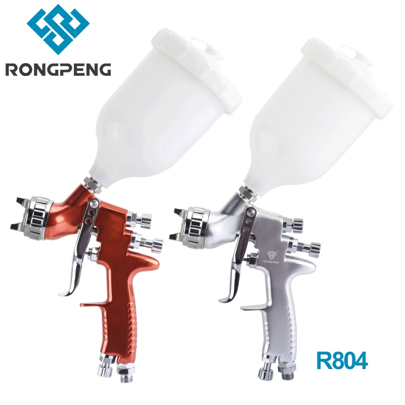 RONGPENG Professional R804 HVLP Air Paint Spray Gun 1.3mm Nozzle 400cc Cup Painting Machine  Airbrush Pneumatic Tool
