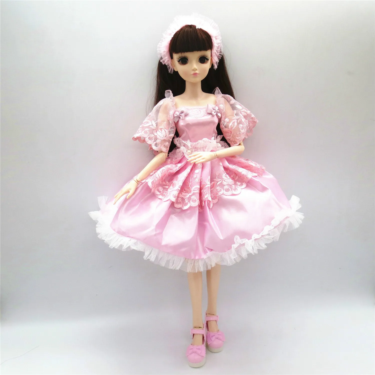 1 шт. одежда для кукольная одежда для 1/3 60 см BJD куклы игрушки для девочек Модное Длинное Платье Аксессуары куклы игрушки - Цвет: Pink1