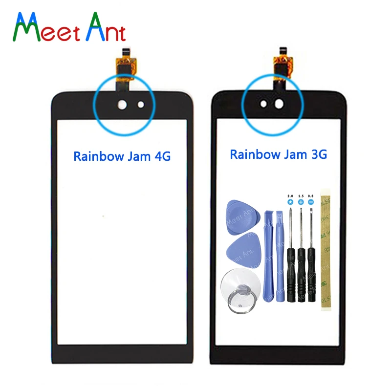 Replacement High Quality 4.0&quot For Wiko Rainbow Jam 3G 4G Touch Screen Digitizer Sensor Outer Glass Lens Panel | Мобильные