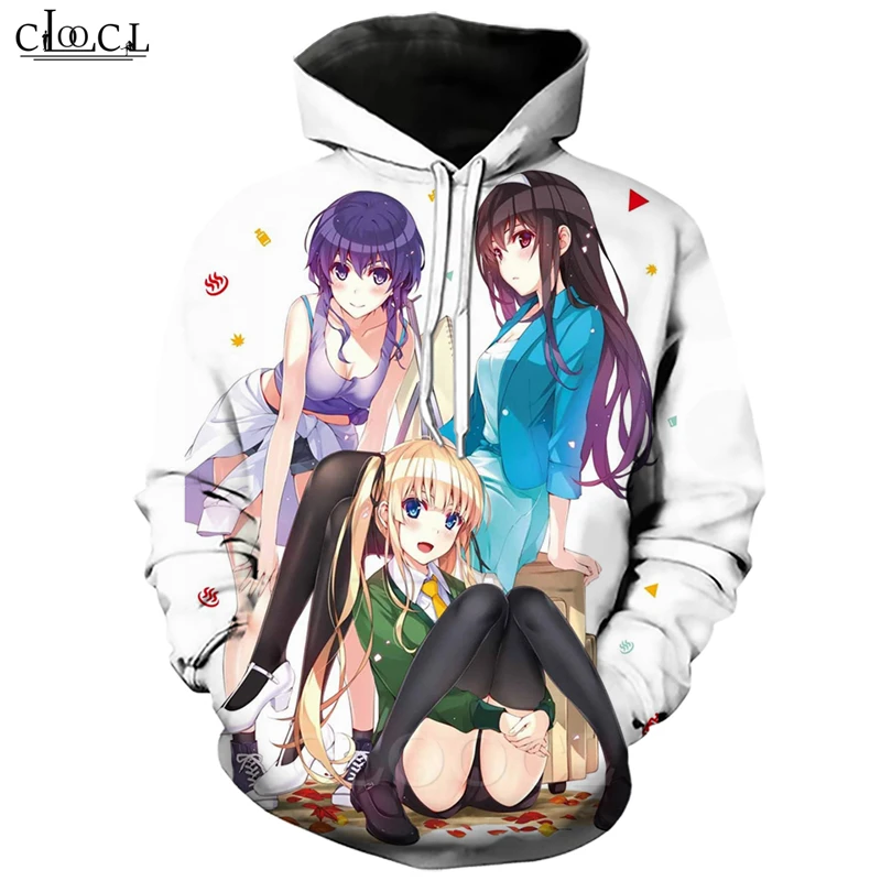 Японское аниме Saenai Heroine No Sodatekata толстовки для мужчин и женщин 3D принт Harajuku со шляпой Толстовка Повседневная Уличная одежда пуловеры - Цвет: Hoodies 13