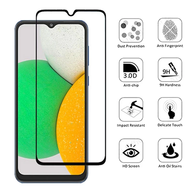 t mobile screen protector 2in1 Screen Protector For Samsung A03 Core 6.5'' Tempered Glass Camera Lens Film for samsung a 03 a03s a03 Protective Glass iphone screen protector