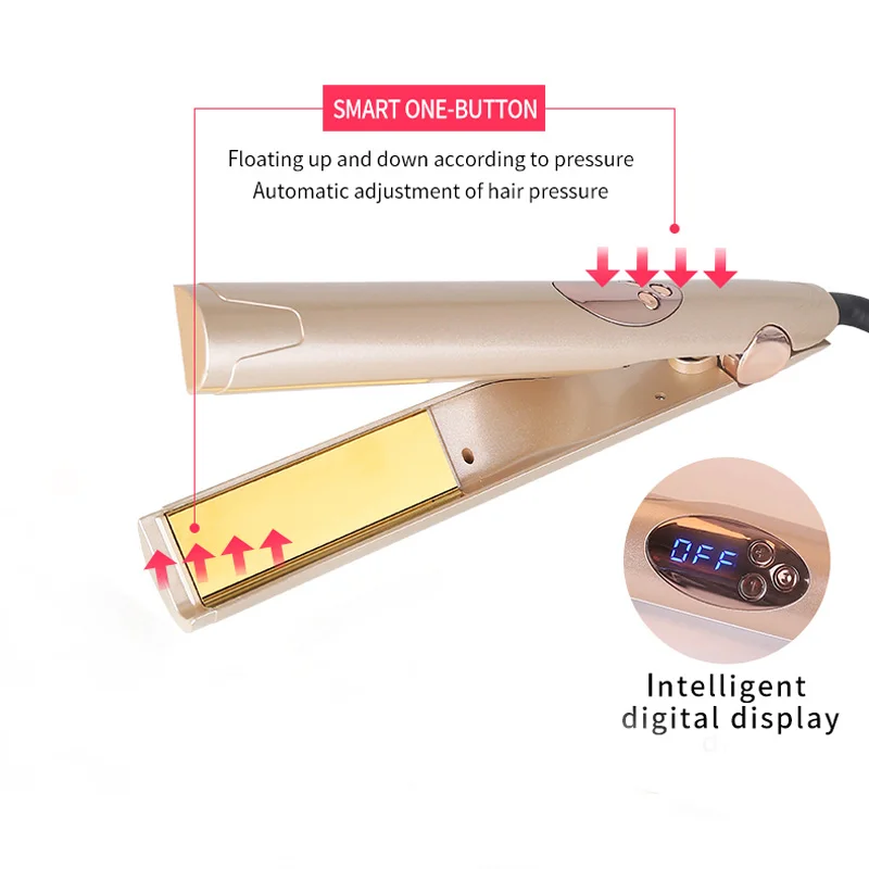 Профессиональный 2 в 1 Электрический выпрямитель, щипцы для завивки, влажный и сухой плоский утюг, стайлер для волос, выпрямитель для волос