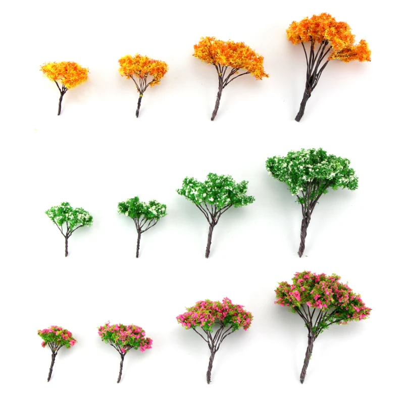 DIY sand table material sence accessories model tree/model plant 5pcs/3pcs for miniature Lansape/model Layout CC model
