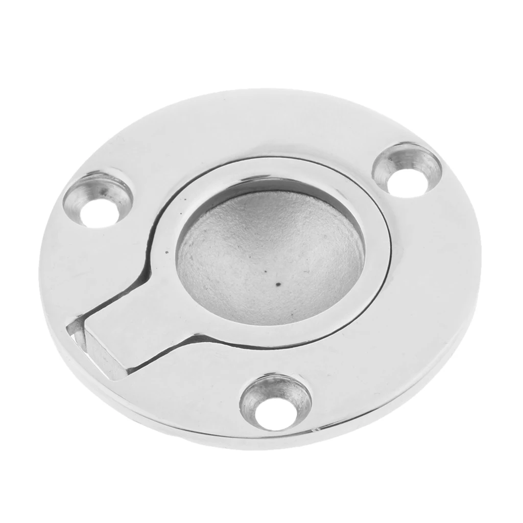 Boat Marine Yacht Universal 316 Stainless Steel Flush Lift Ring / Hatch Pull Handle 50mm 2''