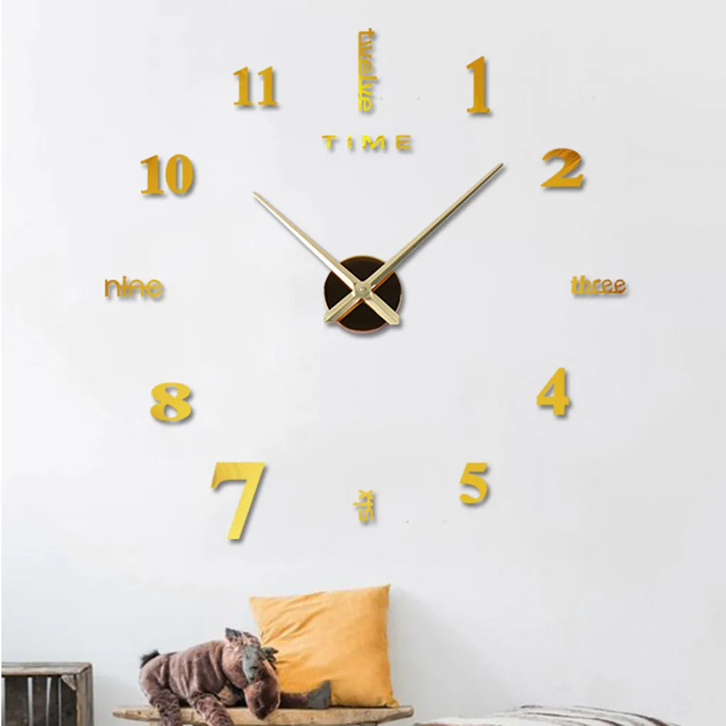 Function Acrylic Minimalist Wall Clock for Home Office Decor