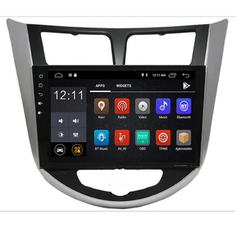 

Android10 Eight core Car Radio Multimedia Video Player Navigation GPS For solaris Hyundai 1 2 Accent Reina Verna sedan 2010-2016