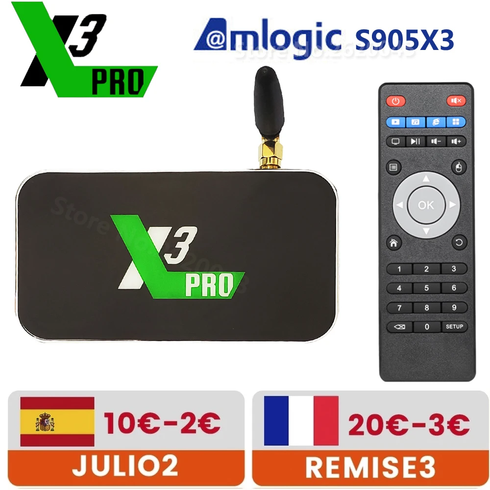 ТВ-приставка X3 PRO CUBE Amlogic S905X3 Android 9 0 2 ГБ 4 DDR4 16 32 ROM 4G 5G WiFi 1000M LAN Bluetooth 4K HD медиаплеер |