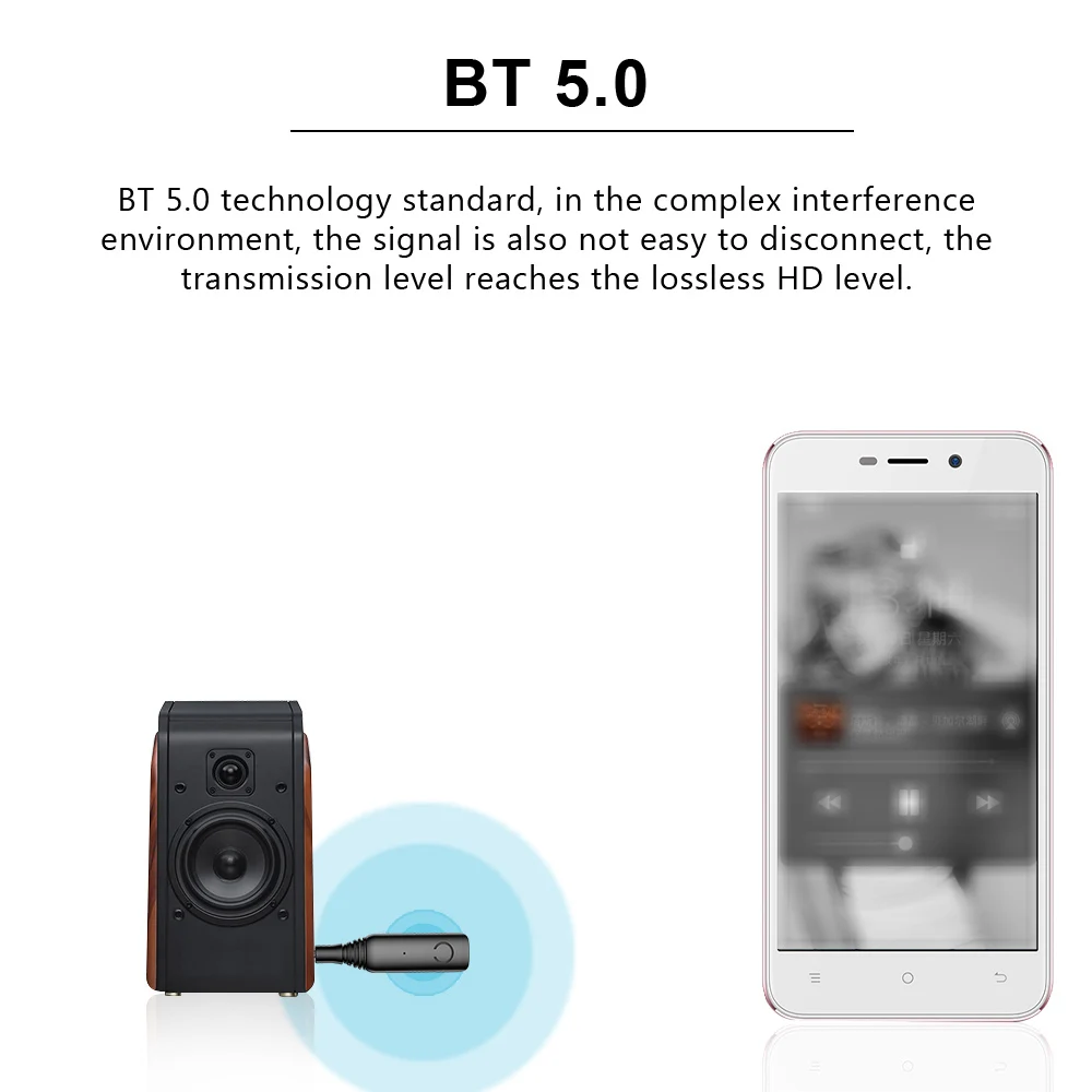 B30 беспроводной аудио адаптер Bluetooth 5,0 стерео приемник 3,5 мм AUX шумоподавление один для двух беспроводной аудио приемник