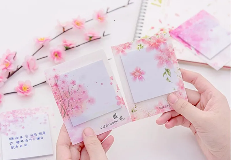 Kawaii розовые самоклеящиеся Стикеры-планировщики для заметок милые школьные канцелярские принадлежности блокнот для заметок офисное украшение блокнот 02101
