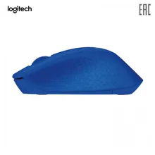 Мышь беспроводная Logitech M280 Blue(синяя, оптическая, 1000dpi, 2.4 GHz/USB-ресивер, под правую руку