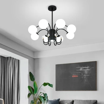 

Nordic modern magic bean chandeliers creative personality restaurant bedroom simple home atmosphere living room lamps