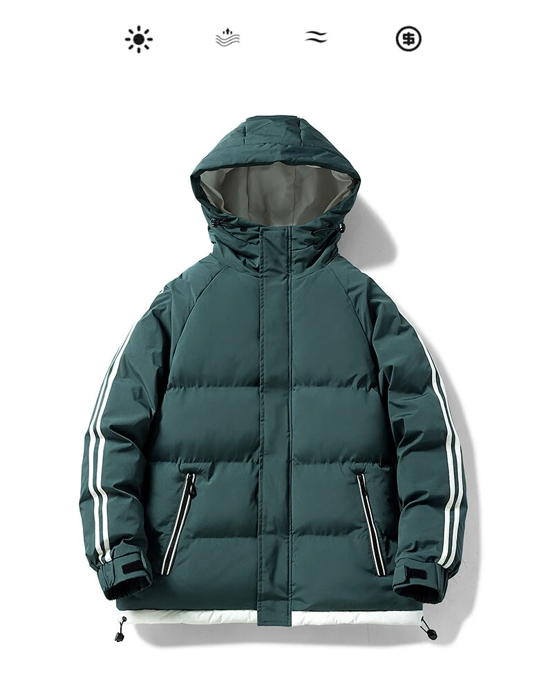 how to stop down from coming out of jacket