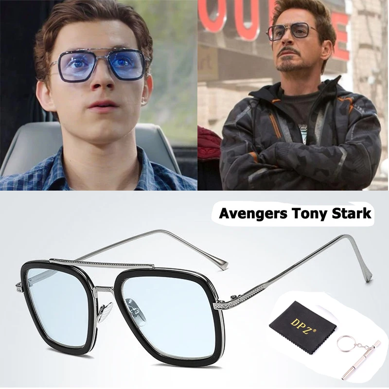 Модные мужские солнцезащитные очки в стиле «мстители» в летном стиле, мужские Квадратные Солнцезащитные очки ditaeds rays uv400 Oculos De Sol в стиле ретро