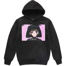 Sad Girl Ретро японского аниме мужские толстовки с принтом модная Горячая Распродажа забавная Толстовка мужской пуловер хип хоп Уличная одежда спортивный костюм
