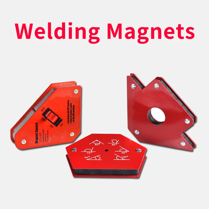 Soldering Locator Strong Magnetic 25lb 50lb 75lb Welding Magnets Holder 3 Angle Arrow Welder Positioner Welding Tool Accessories afbeelding