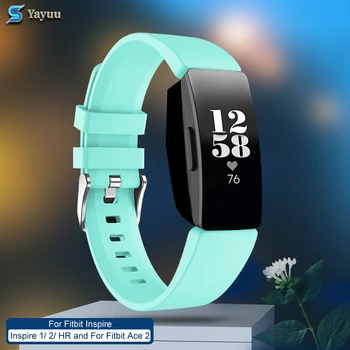 

YAYUU Soft Silicone Wristband For Fitbit Inspire 2 Inspire Inspire HR Fitbit Ace 2 Smart Watch Strap Replacement Sport Bracelet