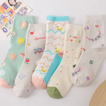 

New Colored Cartoon Animal Short Socks Women rabbit Cute Ankle Harajuku Socks Low Printed Funny Socks Patterned Kawaii