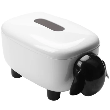 

Simple Cute Lamb Tissue Box Tray Paper Towel Storage Box