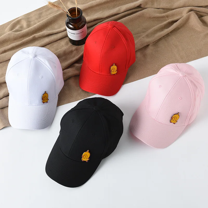

Korean-style Fashion Cap Baby Outing College Style Brim Hat New Style Versatile Douyin Small Yellow Duck Parent And Child Baseba
