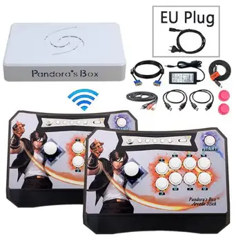 

Free shipping Pandora Box 9D 2 player wireless arcade console for Home 2500 in 1 Family game joystick & Locking buttons for TV