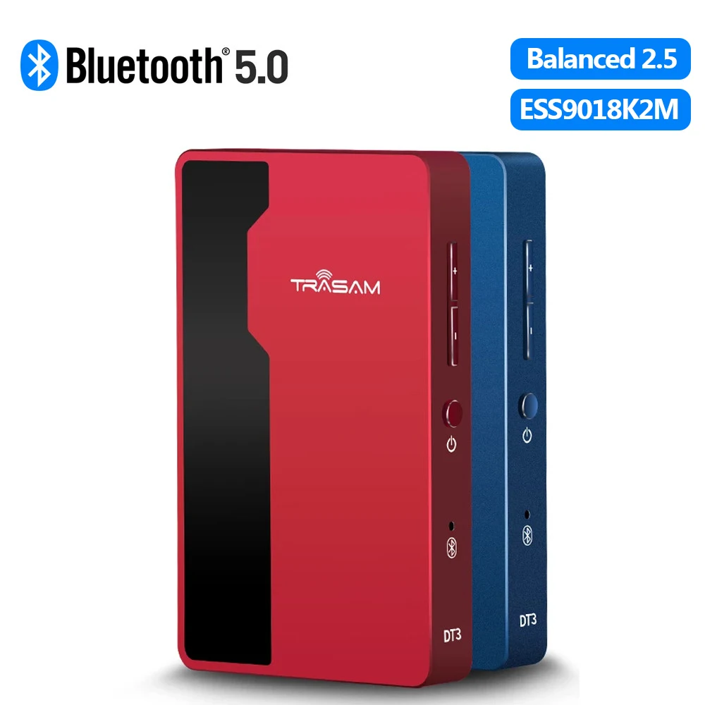 Портативный Bluetooth усилитель для наушников Trasam DT3 DAC ESS9018K2M Balance 2 5 3 Out 24Bit 96KHz QCC3003 SBC |