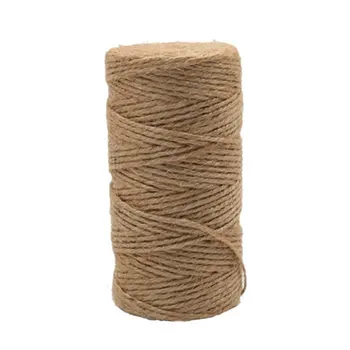 

Jute Twine Rustic rope Jute 100M Natural Sisal 2mm Wrap Wedding Decoration Crafts Twisted Rope String Cord Events Party Supplies