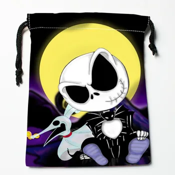 

Custom The Nightmare Before Christmas Drawstring Bag Small Travel Women Small Cloth Bag Christmas Gift pouch 18*22cm W-0616