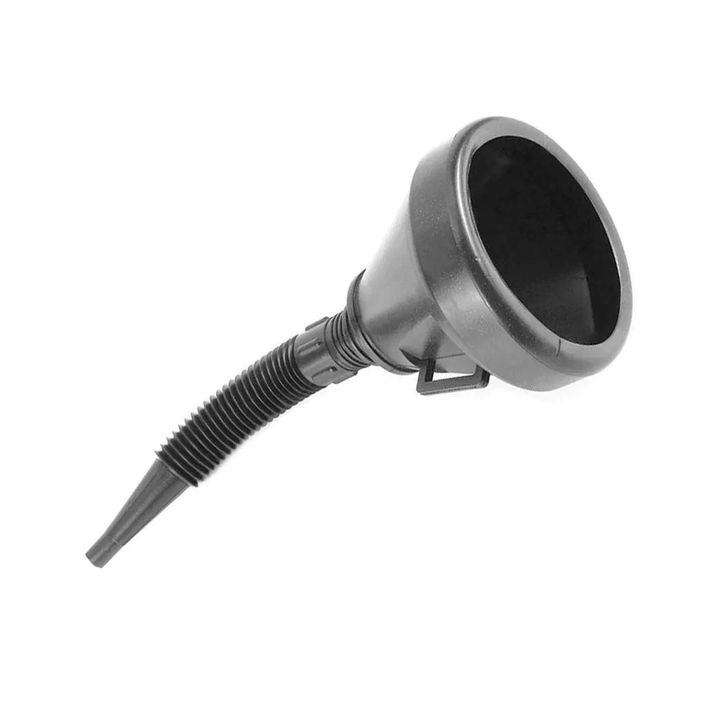 

1x Funnel Spout Black Car Motorcycle Flexible Funnel Spout Mesh Screen Strainer Oil Gas Fuel Car Motorcycle Oil Funnel #RJ1