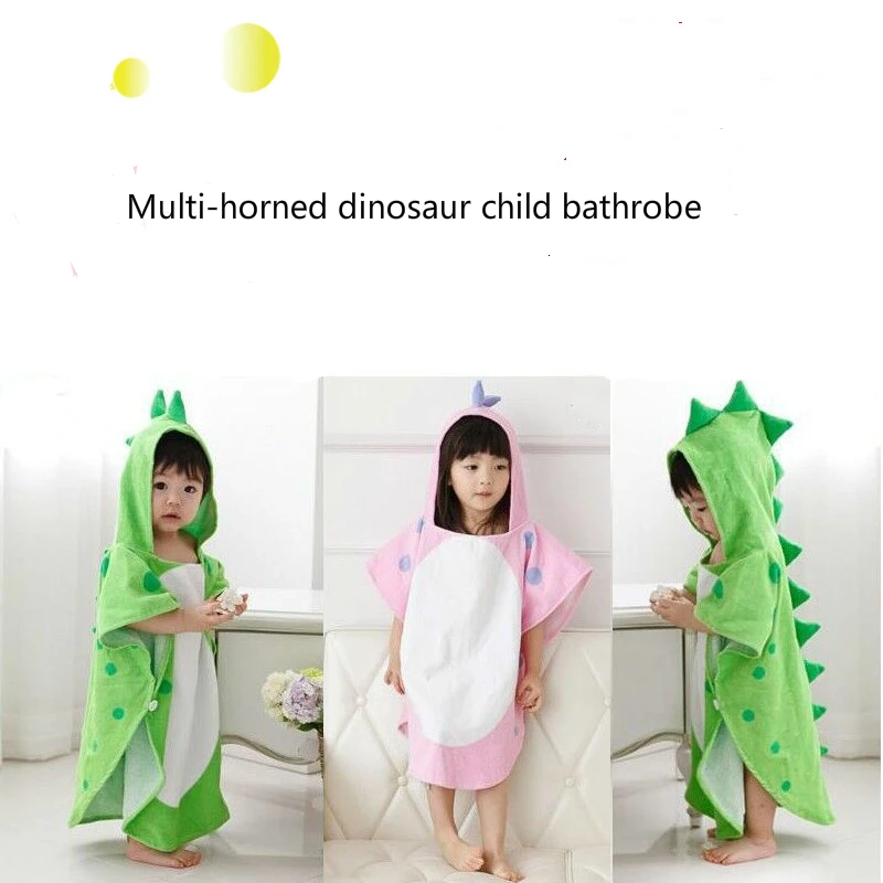 Infant Baby Hooded Bathrobe Towel Pajama