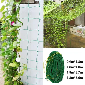 

Garden Netting Durable Vines Anti Bird Grow Fence Greenhouse Trellis Nylon Plant Protection Climbing Frame Fruits Bean Support