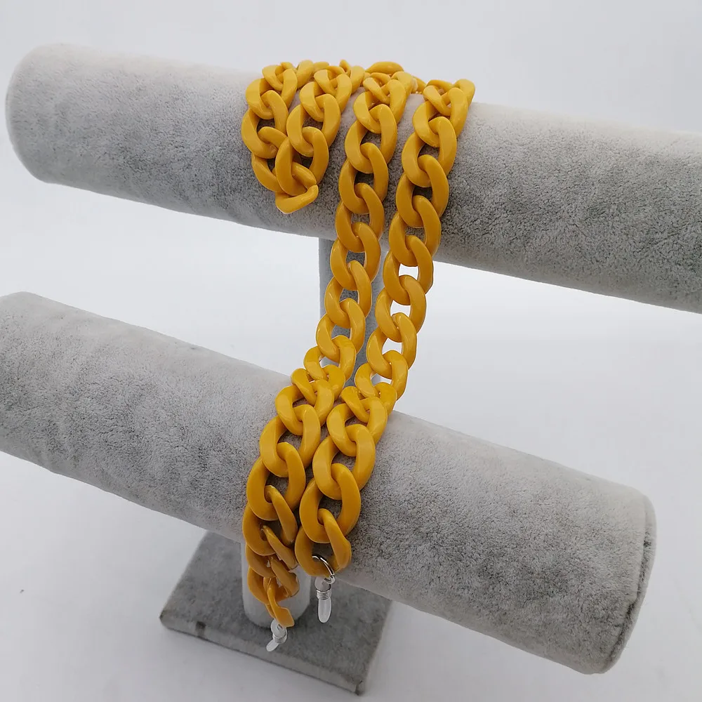 New Fashion Acrylic Glasses Chains Holder Cord Reading Sunglasses Chain Women Largands Eyeglasses Hanging Neck Chain Strap Rope