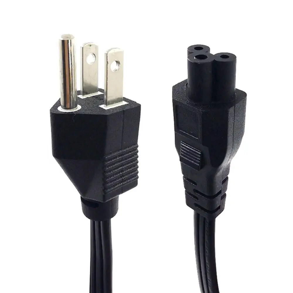 18AWG США 3 зубец разъем к IEC 320 C5 адаптер питания свинцовый кабель 1 2 м американский