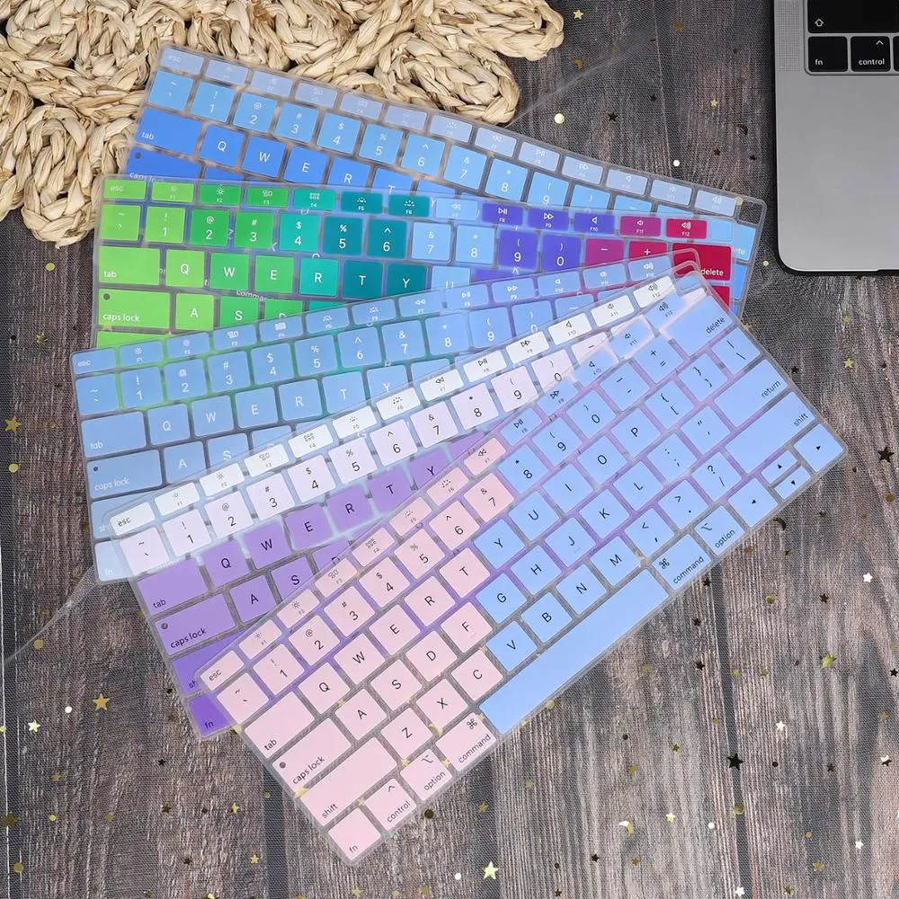 Чехол для клавиатуры с английской и испанской раскладкой Macbook Air 13 2019 2020 A2179 A1932