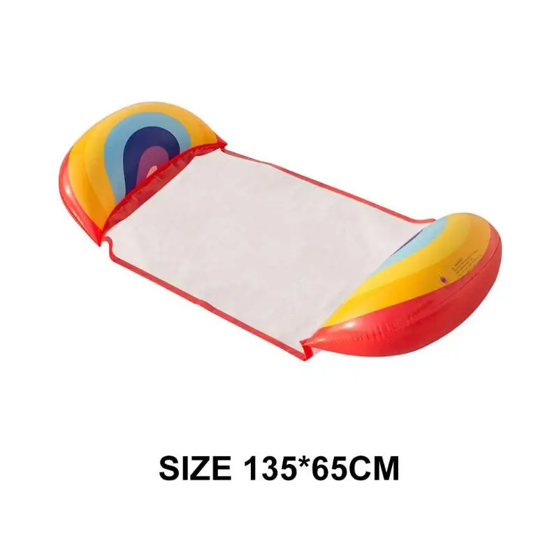 1PC Inflatable Pool Float Bed Water Sport Recreation Floating Row Foldable Floating Bed Recliner Seat Water Relaxation Swimming