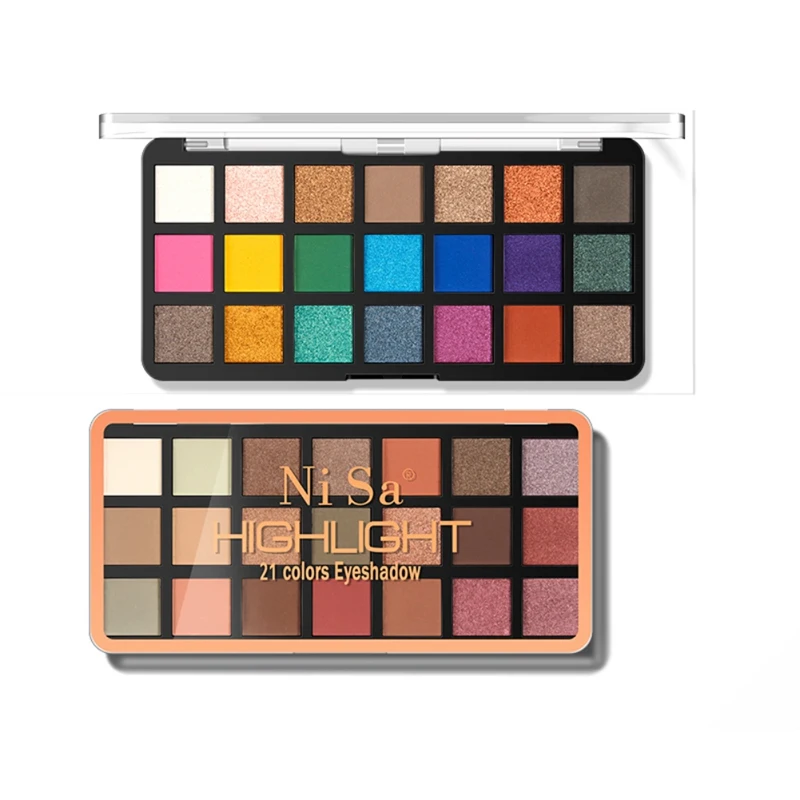 

21 Colors Waterproof Sweatproof Pearlescent Matte Eyeshadow Palette Cosmetics Makeup Accessory