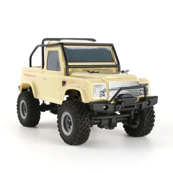 

D1RC 1/24 Indoor Mini Climbing Car RC Off-Road Vehicle Model RC Car Toy Remote Control Car Boys Gifts - Earth Yellow RTR Version