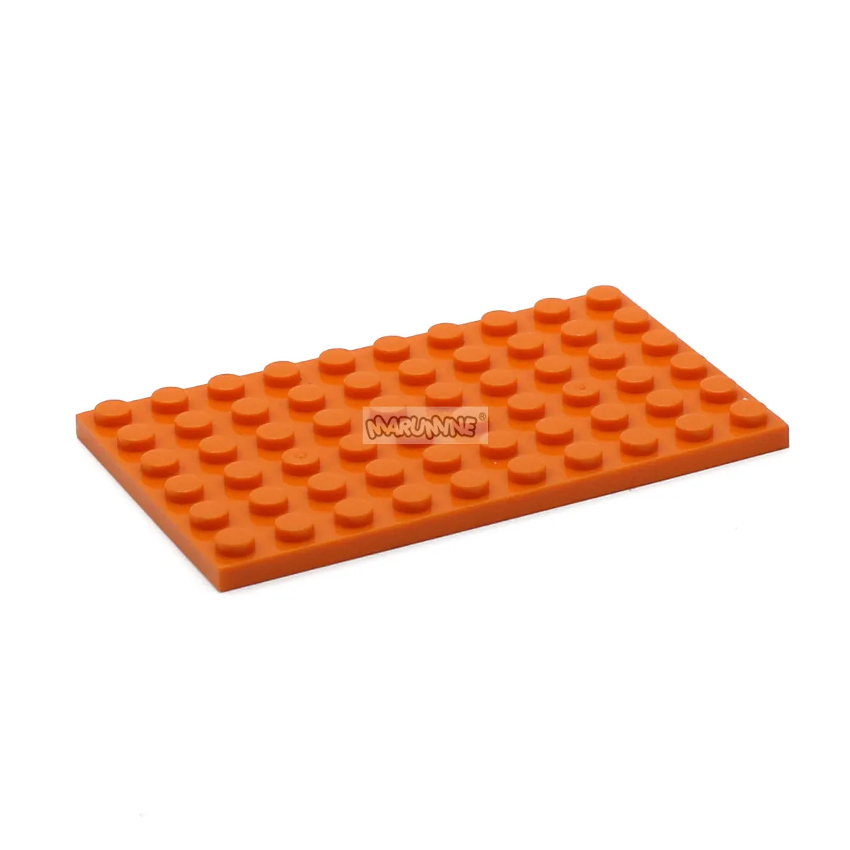 Marumine 10 шт. 6x10 точек Плиты строительные блоки 3033 Baseplate городской части классические кирпичи образовательное Строительство игрушки - Цвет: Оранжевый