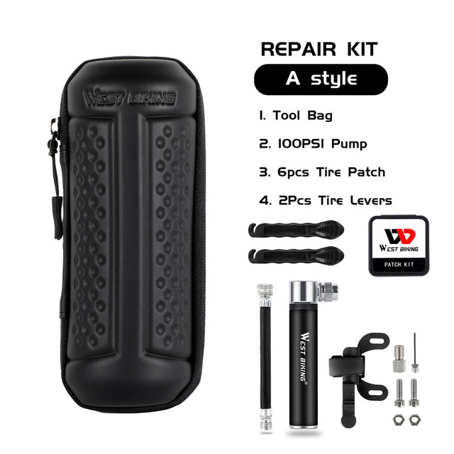 BIKING Bike Bag Repair Tools Box Portable Apply Bottle Cage Storage Keys Cycling Pump Tire Tyre Lever Multi-tool Kits Set