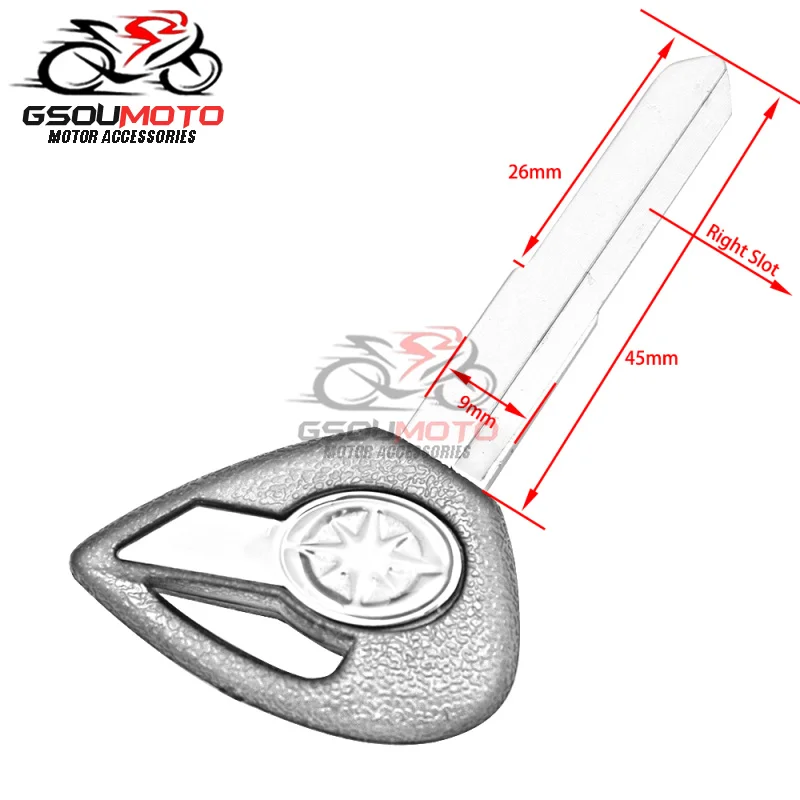 Motorcycle Blank Key For YAMAHA Dragstar V-Star DS 400 650 Drag Star XV1900 XVS1300 XVS950 XVS400 XVS650 XVS Uncut Blade Keys motorcycle keys