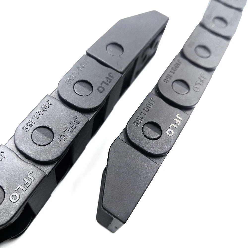 JFLO 1 Meter 10x15mm Towline Cable Wire Carrier Drag Chain For CNC Machine Tools Transmission Bridge Non Opening Hot