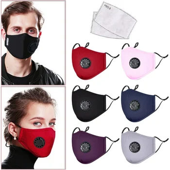 

Reusable Breathable Cotton Mouth Face Mask Cover Respirator Anti-Dust+PM2.5 Mask Filter