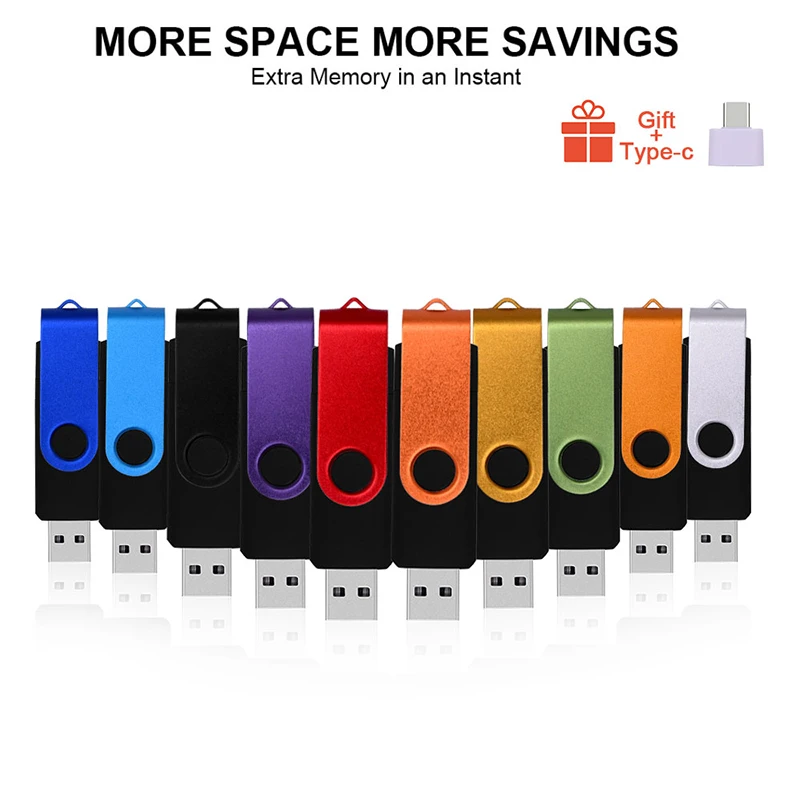 Compra Pendrive OTG 3 en 1 de 128GB, 64GB, 32GB, 16GB, 8GB, unidad flash micro usb de 4GB para teléfono tipo C 7WJoRqLd7og