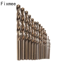 15Pcs High Speed Steel M35 HSS Cobalt Twist Drill Bit Set 1.5-10mm Power Tools