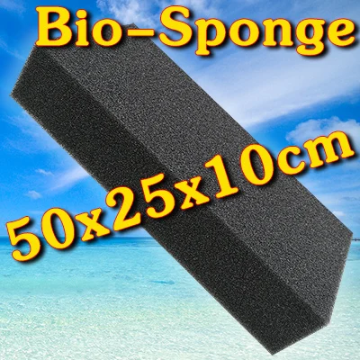 Haile aquic 50x25x10 см биопоглощающий фильтр медиаподушечка нарезанная пена для аквариума рыбный бак Koi пруд водный - Цвет: 50x25x10cm