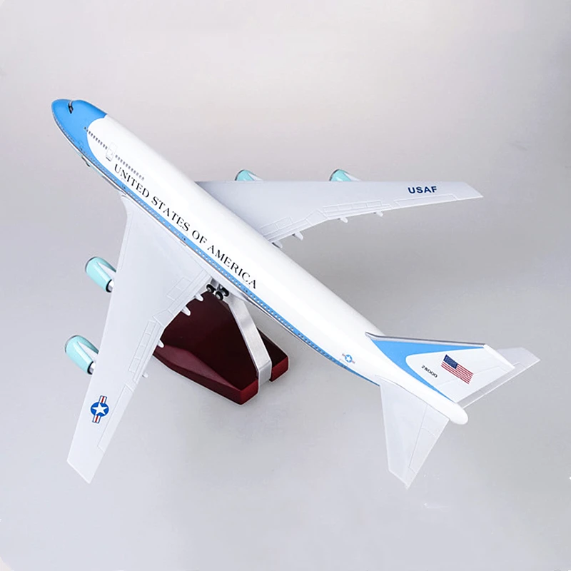 47 см 1:150 Масштаб Самолеты ВВС один Боинг B747 модель смолы литья под давлением модель самолета Коллекционная модель украшения дисплей