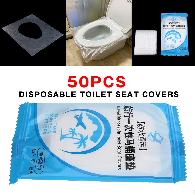 10/50/100Pcs Toilet Seat Cover Disposable Travel Portable Sanitary WC Pad Mat 
