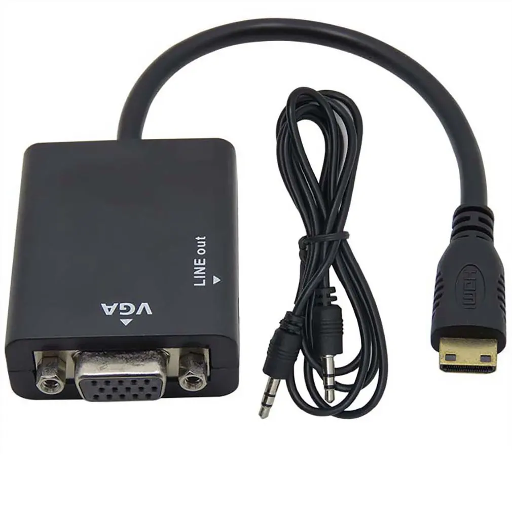 Мини HDMI порт Mini штекер к VGA разъем адаптер конвертер кабель для Apple MacBook Air Pro