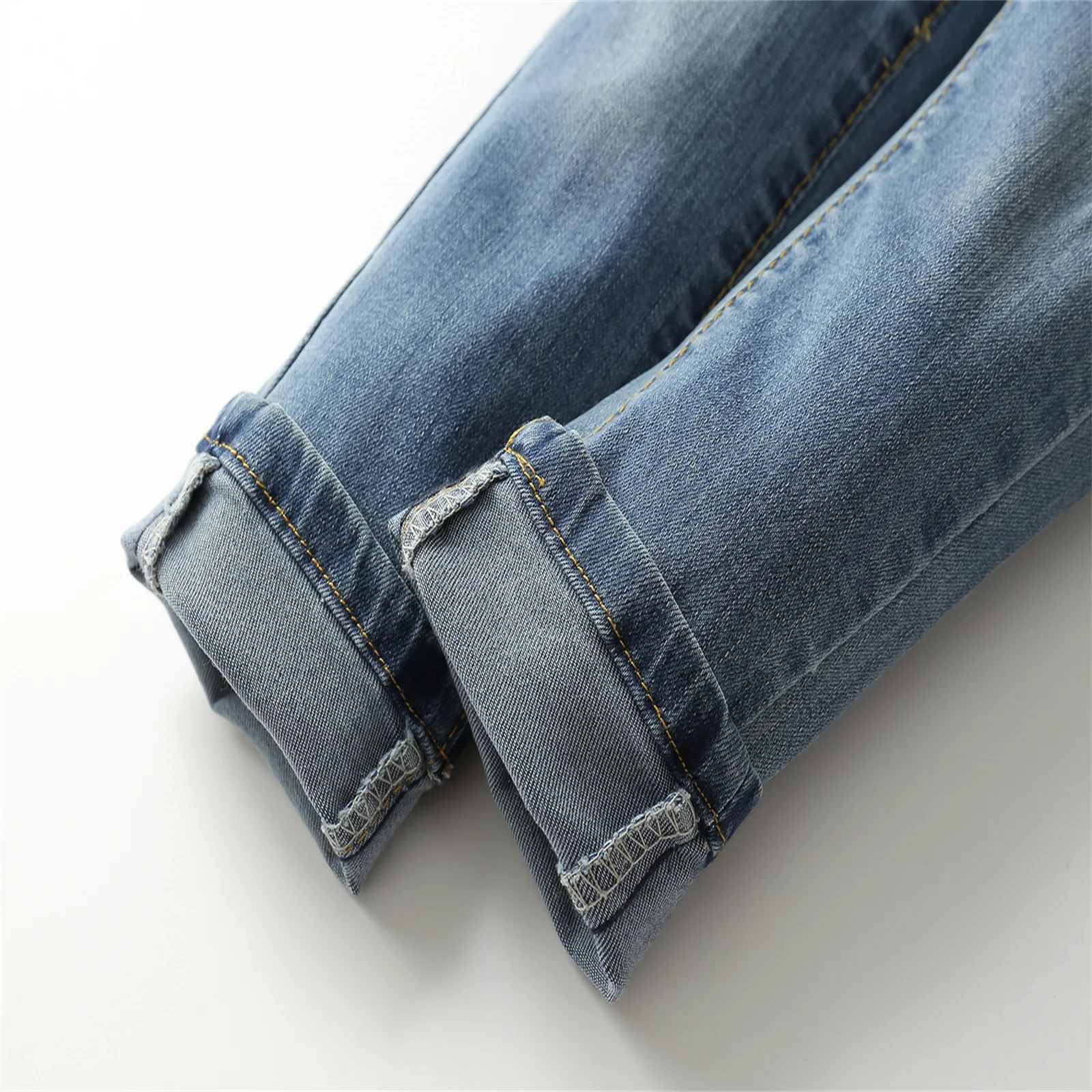 KIDSCOOL SPACE Children Girls Big Bibs Pockets Ripped Holes Washed Cotton Soft Denim Jeans Overalls Romper Playsuit