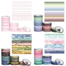 10/20 pçs/set diy adesivo de papel decorativo artesanato artesanal scrapbook diário flor fita adesiva fita de máscara washi fita